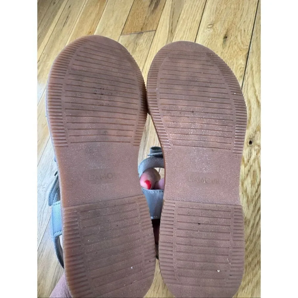 Lamour Girls Silver Sandals Size 2